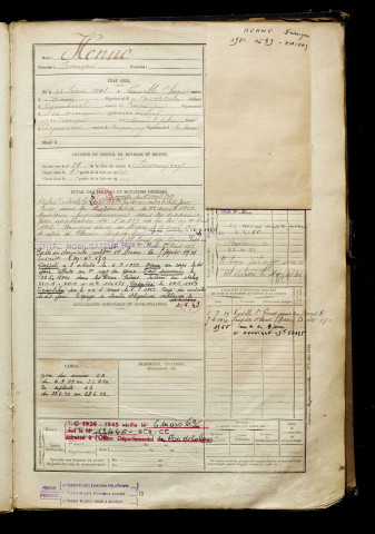 Henne, François, né le 28 février 1901 à Neuville-Saint-Vaast (Pas-de-Calais), classe 1921, matricule n° 1579, Bureau de recrutement d'Amiens