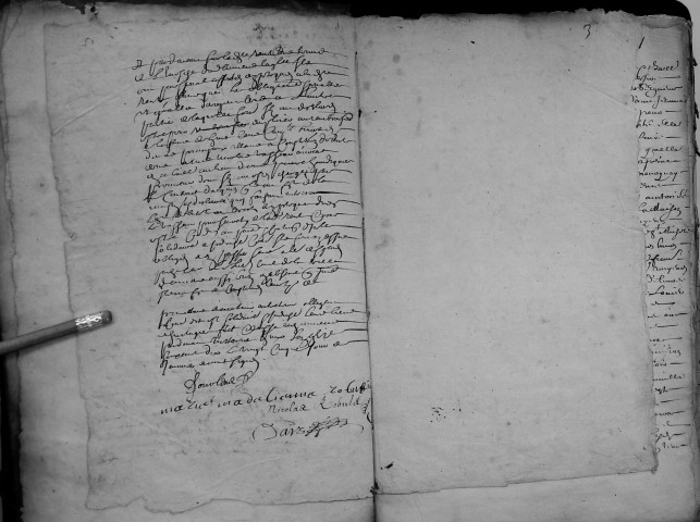 Etude de Me Jean Daiz à Amiens (étude n°22). Minutes de l'année 1670