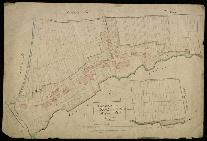 Plan du cadastre napoléonien - Berteaucourt-Les-Thennes (Berthaucourt) : B2