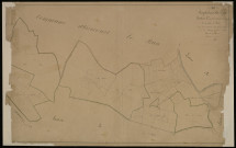 Plan du cadastre napoléonien - Templeux-la-Fosse : Bois de Gurlu (Le) ; Vieux Moulin (Le), C1