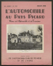 L'Automobile au Pays Picard. Revue de l'Automobile et du Tourisme. Organe officiel de l'Automobile-Club de Picardie et de l'Aisne, 393, juillet 1958