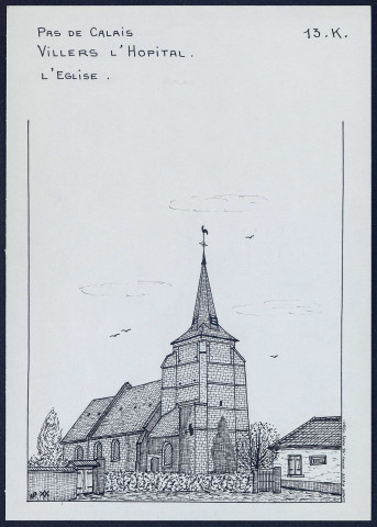 Villers-l'Hopital (Pas-de-Calais) : l'église - (Reproduction interdite sans autorisation - © Claude Piette)