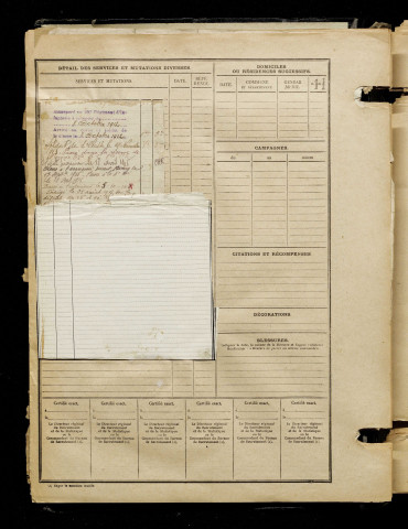Courier, Adrien Auguste, né le 18 mai 1891 à Gézaincourt (Somme), classe 1911, matricule n° 22, Bureau de recrutement d'Abbeville