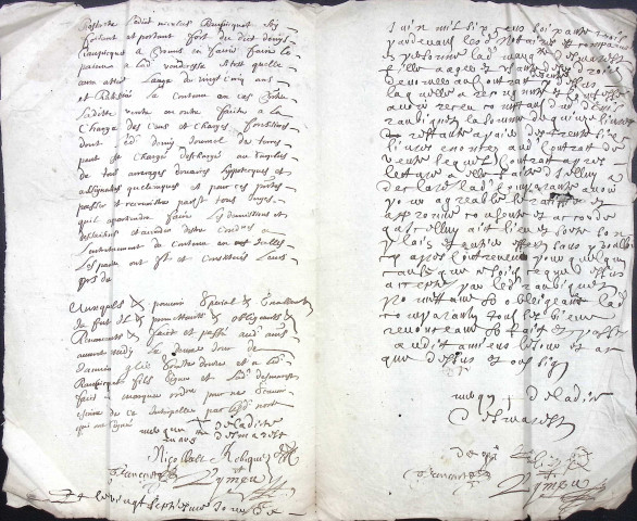 Etude de Me Antoine Limeu à Amiens (étude n°6). Minutes de l'année 1672