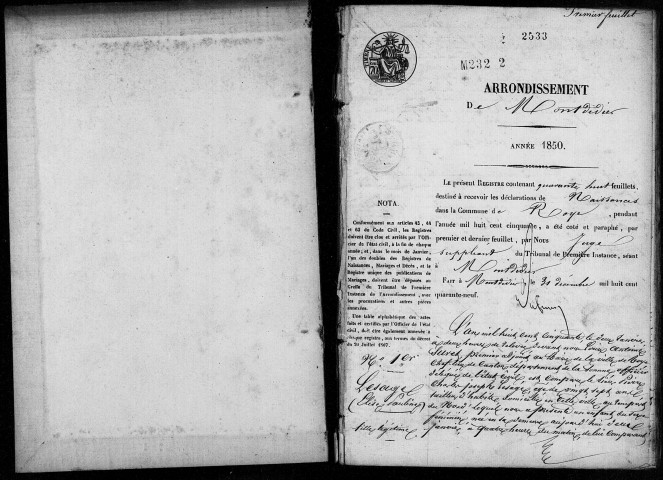 Roye : naissances, mariages, décès