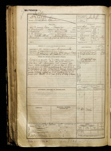 Leleu, Louis Pierre Alphonse, né le 10 janvier 1900 à Feuquières-en-Vimeu (Somme), classe 1920, matricule n° 448, Bureau de recrutement d'Abbeville