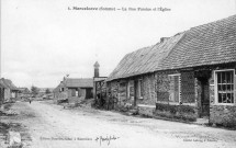 Marcelcave (Somme). La Rue Foraine et l'église