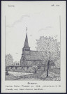 Ginchy : église Saint-Pierre en 1912 - (Reproduction interdite sans autorisation - © Claude Piette)