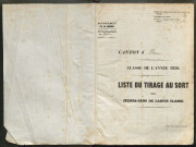 Tirage au sort (arrondissement de Péronne) de l'année 1850