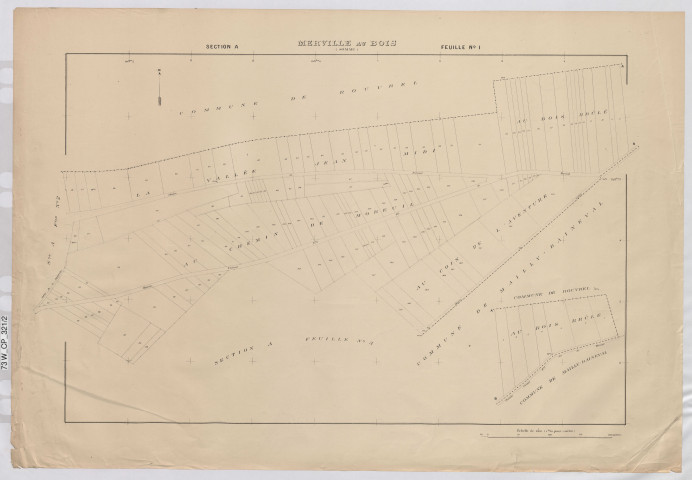 Plan du cadastre rénové - Merville-au-Bois : section A1