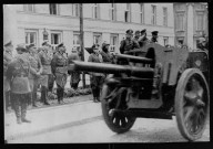 Après l'écrasement de la Pologne, défilé militaire germano-russe à la nouvelle frontière