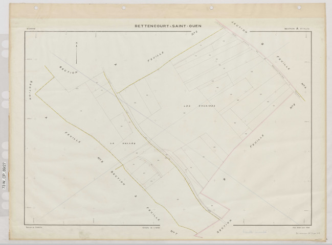 Plan du cadastre rénové - Bettencourt-Saint-Ouen : section A6