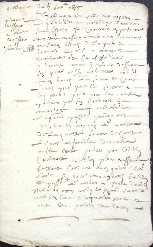 Etude de Me Antoine Limeu à Amiens (étude n°6). Minutes de l'année 1658