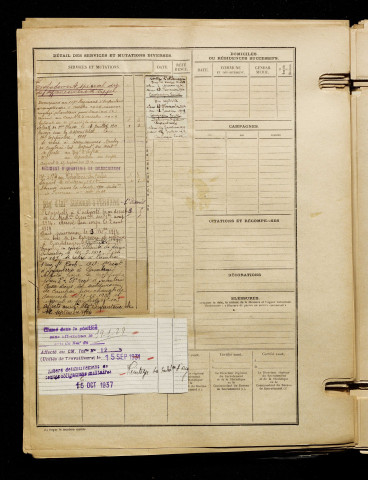 Darras, Georges Maxime Fernand, né le 30 juillet 1891 à Guillemont (Somme), classe 1911, matricule n° 1031, Bureau de recrutement de Péronne