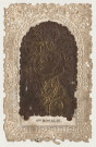 Image pieuse dentelle. Sainte Rosalie