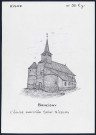 Bancigny (Aisne) : église fortifiée Saint-Nicolas - (Reproduction interdite sans autorisation - © Claude Piette)