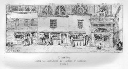 Amiens. Logettes entre les contreforts de l'église St Germain 1884