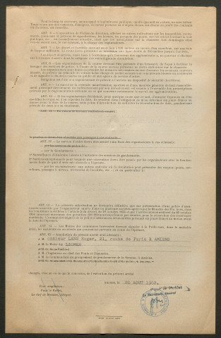 Courses cyclistes locales, nationales ou internationales, organisées ou passant dans le département de la Somme (1962)
