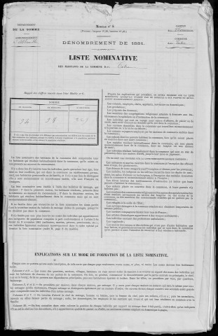 Recensement de la population : Titre (Le)