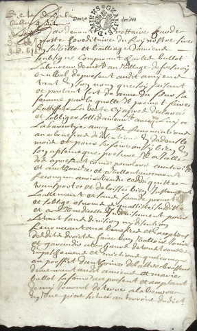 Etude de Me Augustin Perdu à Amiens (étude n°26). Minutes de l'année 1678