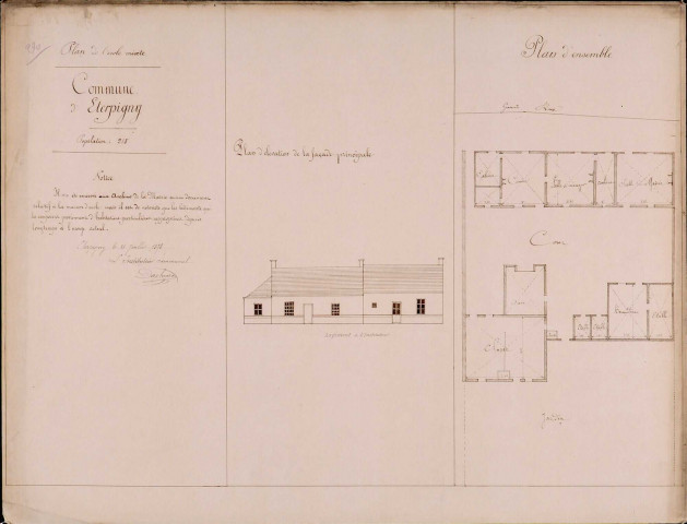 Plan de l'école mixte