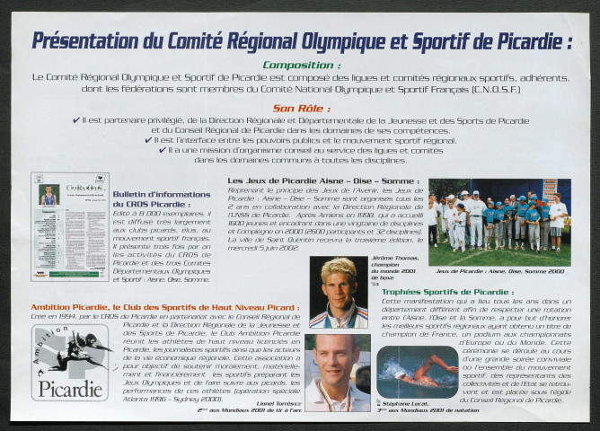 Relations avec les instances régionales et départementales du Comité Olympique et Sportif