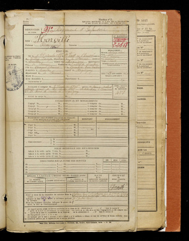 Horville, Raymond Albert, né le 02 décembre 1897 à Saint-Vaast-en-Chaussée (Somme), classe 1917, matricule n° 467, Bureau de recrutement d'Amiens