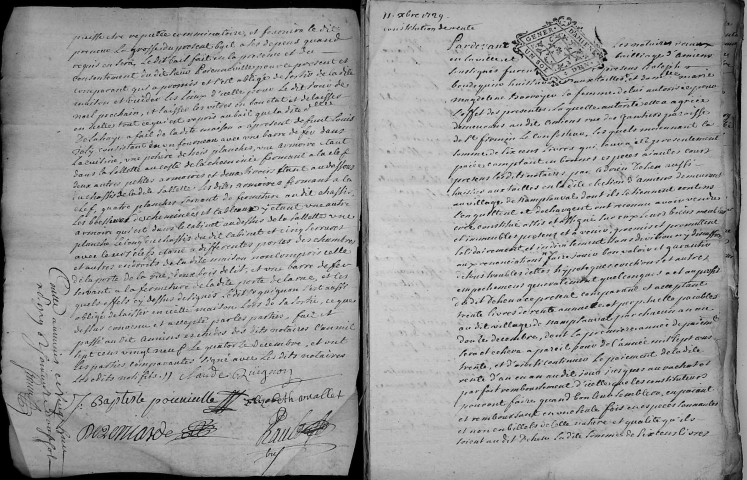 Etude de Me Grégoire Rault à Amiens (étude n°21). Minutes de l'année 1729