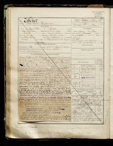 Théret, Henri Adolphe Hippolyte, né le 03 février 1898 à Frévent (Pas-de-Calais), classe 1918, matricule n° 1587, Bureau de recrutement d'Abbeville