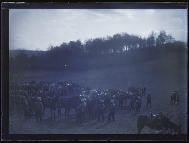 Manoeuvres de l'armée Territoriale à Blangy-sous-Poix 3eme chasseurs à cheval - octobre 1904