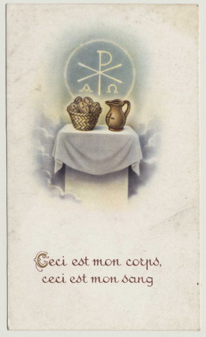 Ceci est mon corps, ceci est mon sang. L'eucharistie