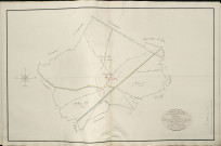 Plan du cadastre napoléonien - Atlas cantonal - Puzeaux : tableau d'assemblage