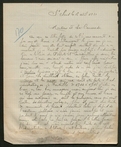 Témoignage de Marx, Léon et correspondance avec Jacques Péricard