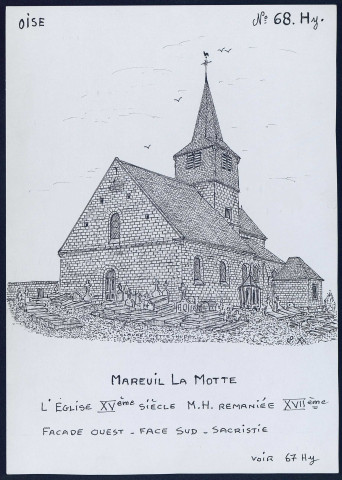 Mareuil-la-Motte (Oise) : l'église XVe siècle - (Reproduction interdite sans autorisation - © Claude Piette)