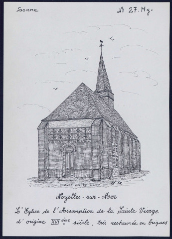 Noyelles-sur-Mer : église de l'Assomption de la Sainte Vierge - (Reproduction interdite sans autorisation - © Claude Piette)