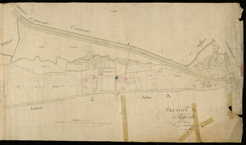 Plan du cadastre napoléonien - Eppeville : Grosse Borne (La), B et C