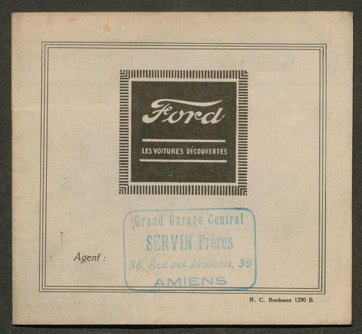 Publicités automobiles : Ford, Lincoln, Fordson