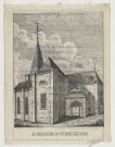 Image en tissu, église d'Hemiksem. Annonce du décès de Madame Justine-Caroline-Marie van Ertborn, décédée à Anvers le 26 mars 1841