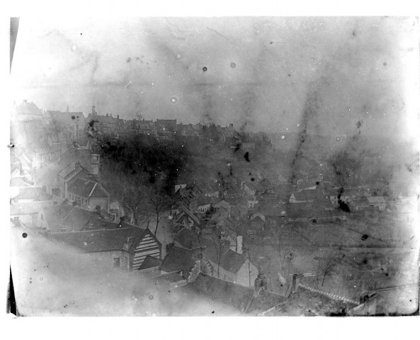 Vue aériennede la ville