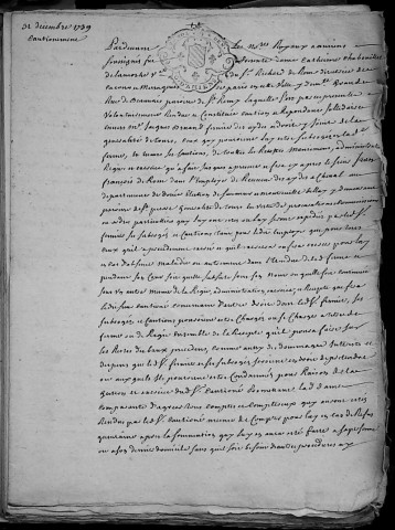 Etude de Me François Henin à Amiens (étude n°3). Minutes de l'année 1739