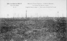 La Guerre 1914-17. - Offensive Franco-Anglaise - Combles (Somme) - Les ruines du Bois de Leuze. English French attack - Combles (Somme) - The ruins of cown's of Leuze