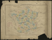 Carte de France muette par département et par provinces
