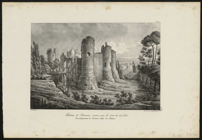 Château de Braisne, connu sous le nom de la Folie. Arrondissement de Soissons. (Département de l'Aisne)