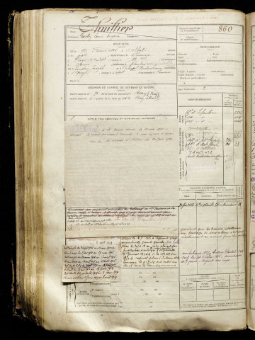 Thuillier, Gaston Louis Eugène, né le 26 février 1894 à Albert (Somme), classe 1914, matricule n° 860, Bureau de recrutement de Péronne