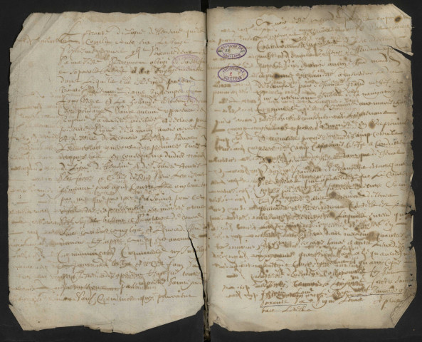 Doullens. Délibérations de l'échevinage