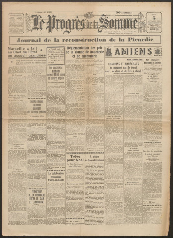Le Progrès de la Somme, numéro 22222, 5 décembre 1940