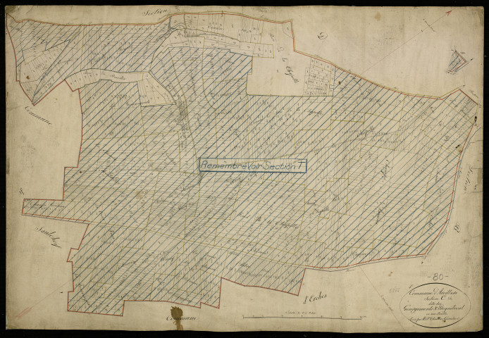 Plan du cadastre napoléonien - Arvillers : Gourgimonts (Les) ; Prognileval, C