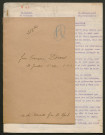 Témoignage de Doms, Jean-François et correspondance avec Jacques Péricard