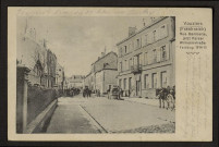 VOUZIERS (FRANKREICH) RUE GAMBETTA, JETZT KAISER, WILHELMSTRASSE, FELDZUG 1914/15. (Vouziers (France) rue Gambetta, maintenant rue de l'empereur Wilhelm, campagne 1914/15)