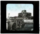 Rome. Le pont et le fort Saint-Ange